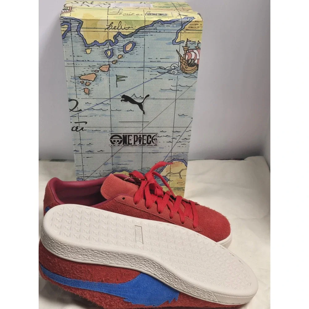 Puma x One Piece Suede 'BUGGY' | MENS SZ‎ 10.5 Ultra Red Anime Collab Ships
